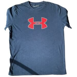 Under Armour Heatgear Men T-shirt size XL Loose Blue